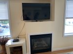 Flat Screen TV and Gas Fireplace